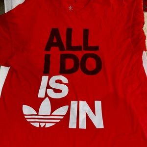 Red Adidas T Shirt